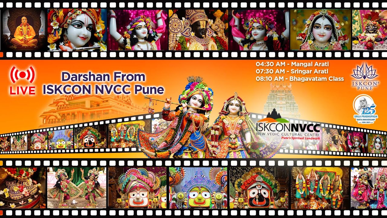 Live Darshan of Sri Sri Radhavrindavanchandra & others From ISKCON NVCC Pune​​​ 1st February 2023.