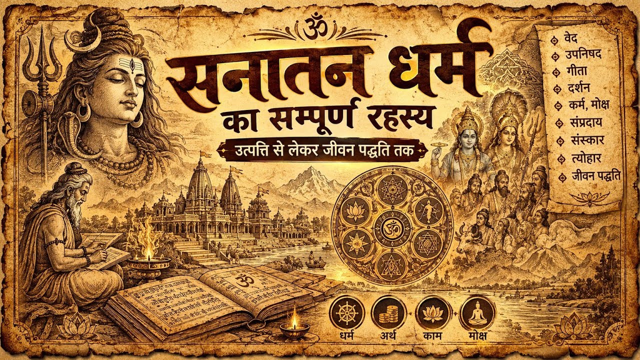 हिंदू धर्म कितना पुराना है? | सनातन धर्म का असली इतिहास, वेद, पुराण, दर्शन और रहस्य