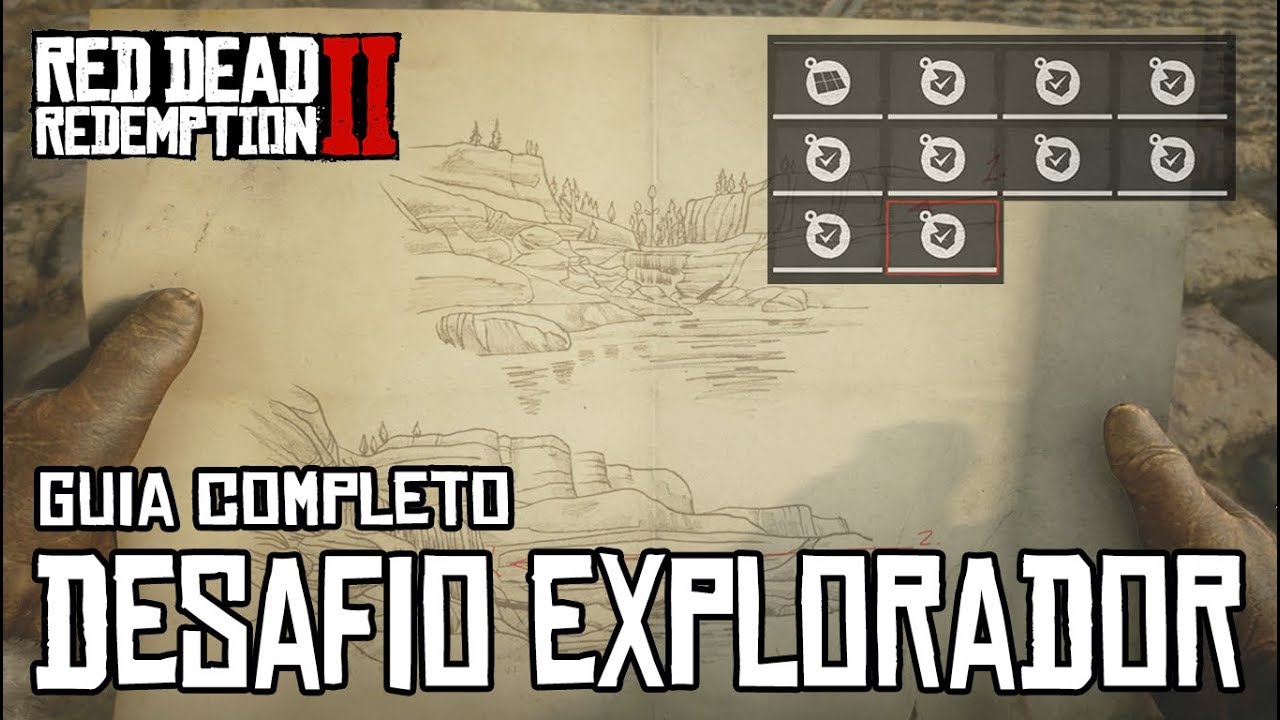 RED DEAD REDEMPTION 2 - DESAFIOS EXPLORADOR (GUIA COMPLETO)
