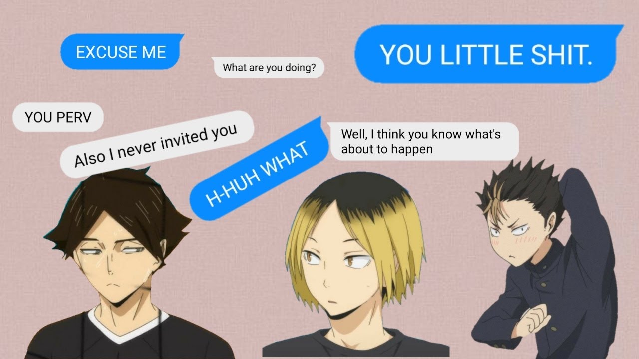 Haikyuu!! boys react to you accidentally touching *IT* #3 /  Haikyuu!! / Chatfic