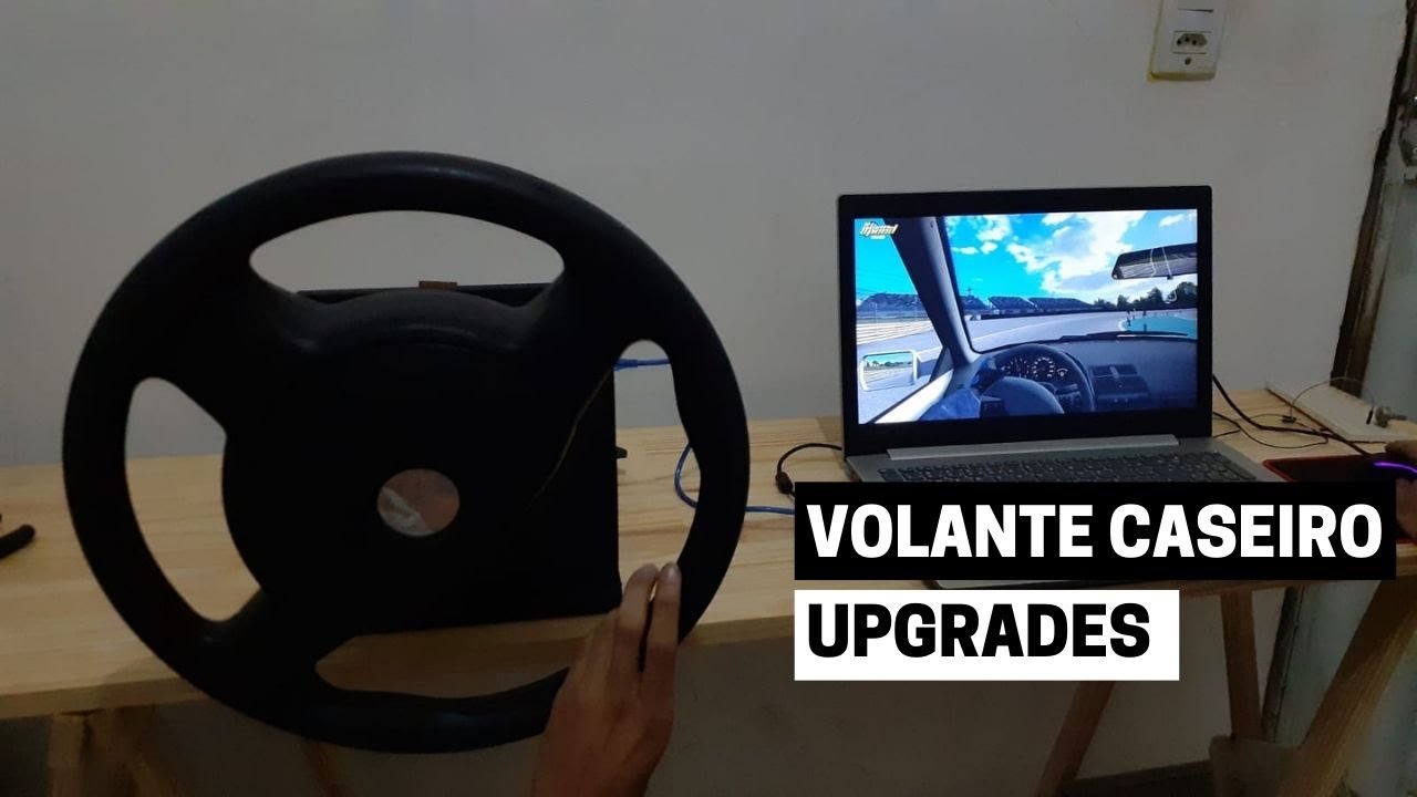 Upgrades no Volante caseiro + teste em jogos (LFS)!!