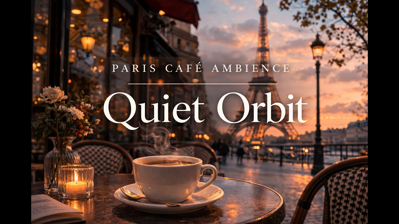 “Paris Café Evening Ambience | Relaxing Golden Hour Coffee & Soft Street Sounds”
