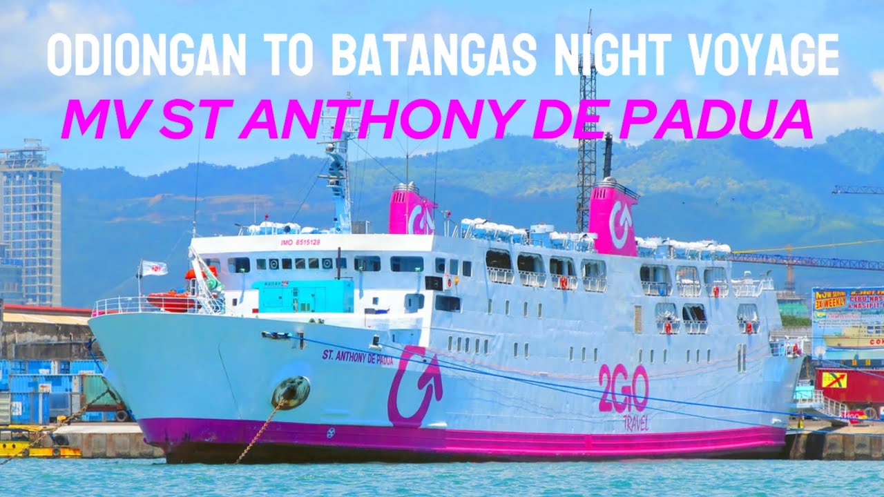 Ferry Vlog on M/V ST ANTHONY DE PADUA 2GO Travels from Odiongan to Batangas