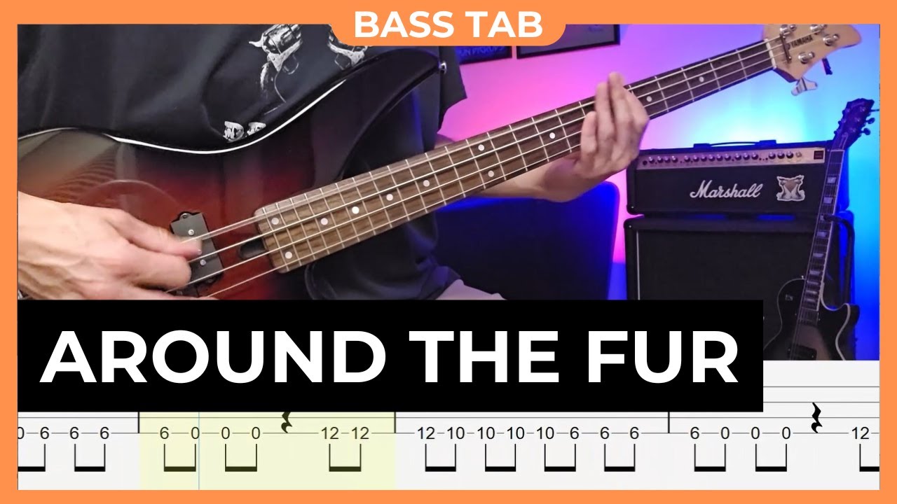 DEFTONES - Around the Fur - Bass Cover with Bass Tabs