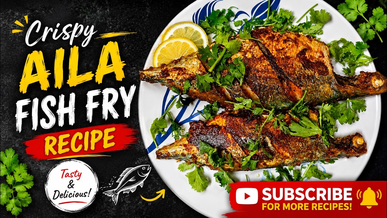అయిలా ఫిష్ ఫ్రై ఇలా చేస్తే రుచి డబుల్! 😋|Crispy Aila Fish Fry Recipe | Mackerel Fish #viral #fishfry