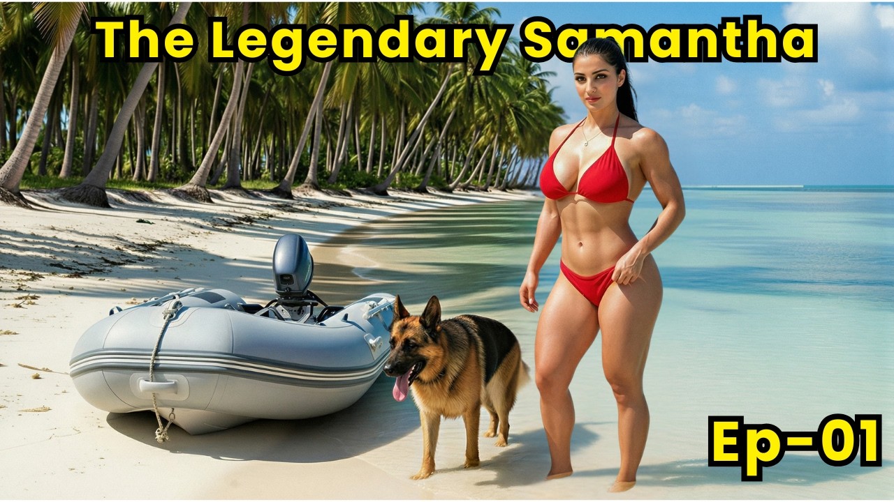 Island Survival – Female & Dog Explore Remote Paradise | Visual Story
