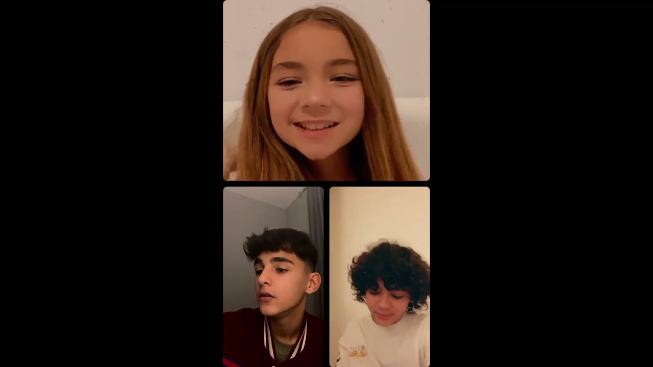 Extrait du live Instagram de Valentina
