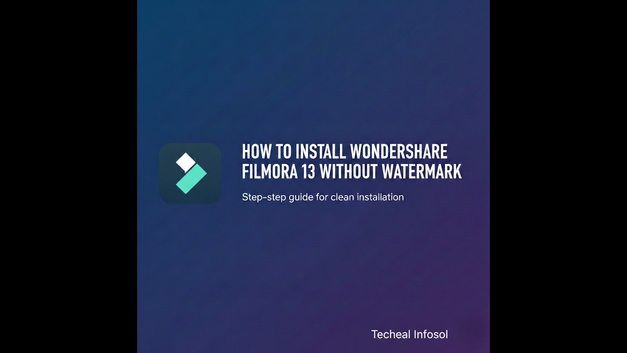 Install Filmora 13 Step by Step Guide Wondershare Filmora 13 install Step by Step Very Easy