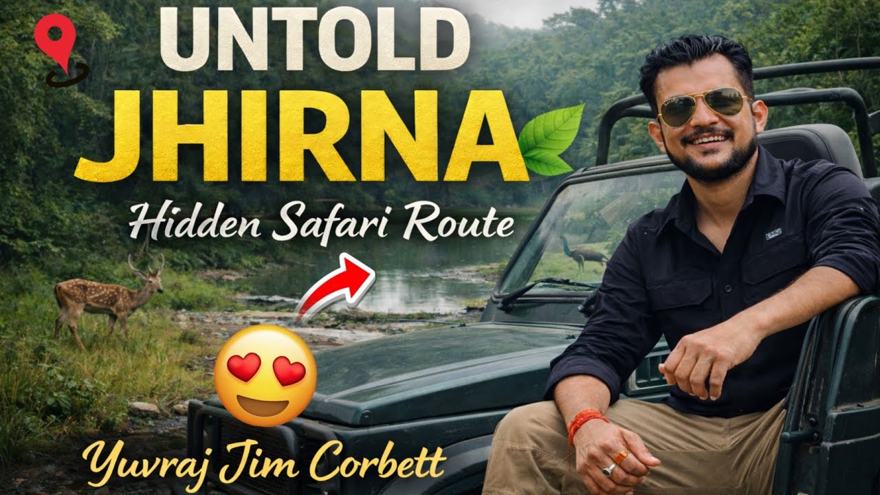 Hidden Beauty of Jhirna Zone ♥️  Real Safari Vlog 😍 #yuvrajjimcorbett 