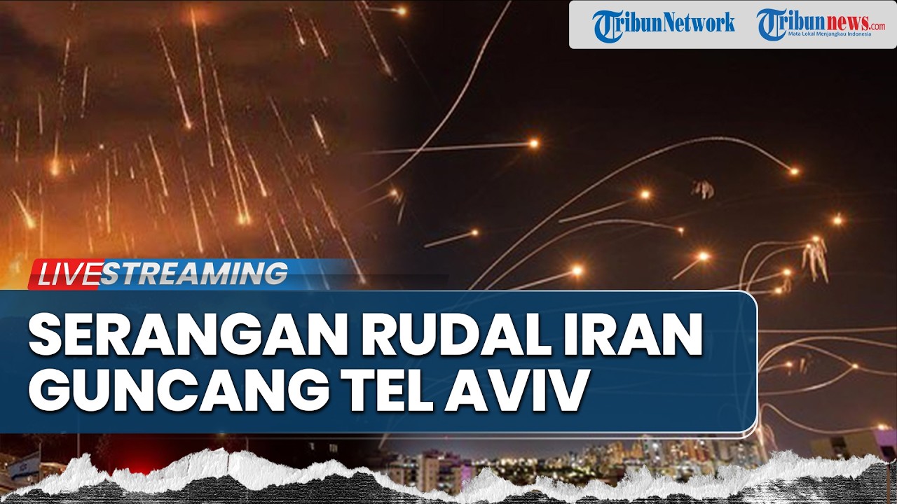 🔴Serangan Rudal Iran Guncang Tel Aviv, Pertahanan Iron Dome Dikerahkan hingga Warga Panik ke Bunker