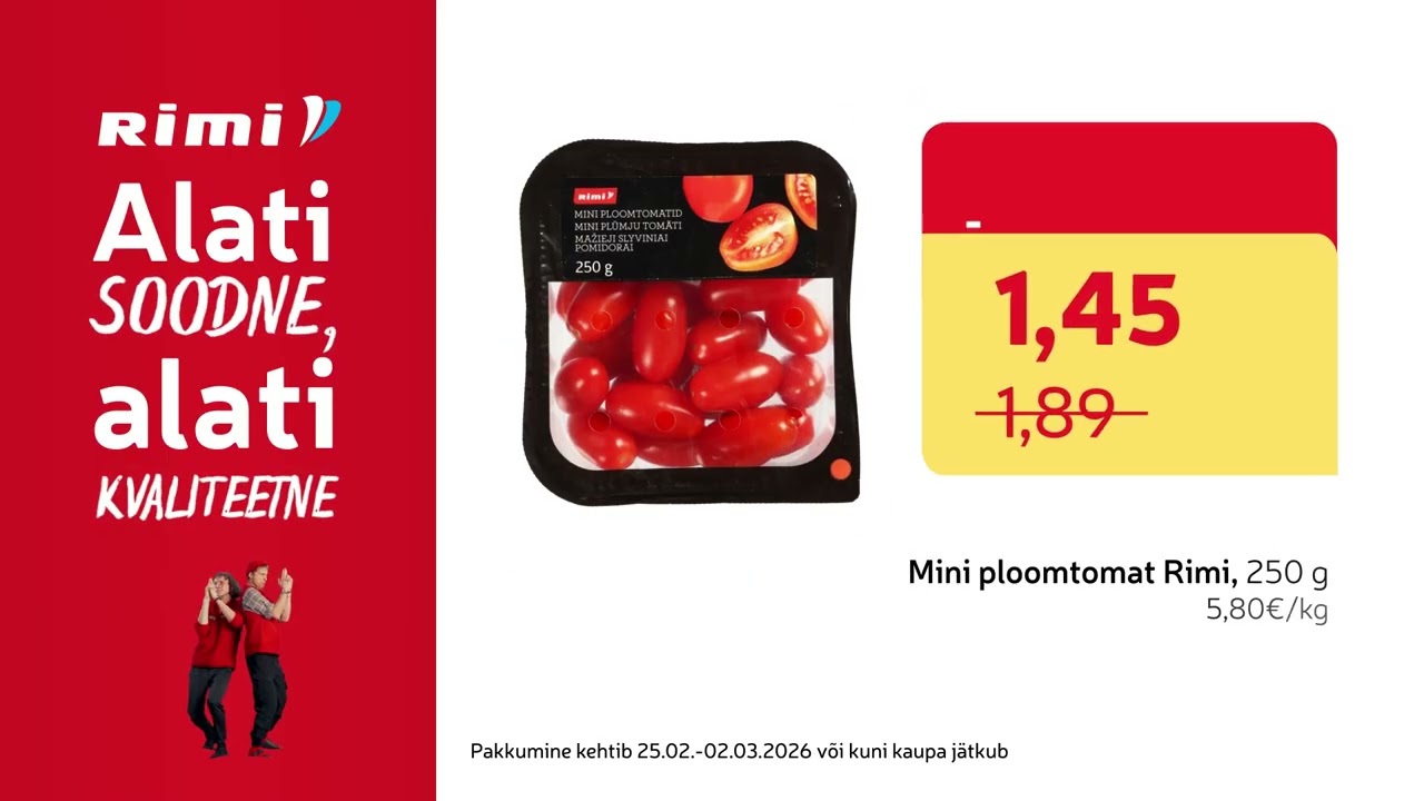 Selle Nädala Parimad Pakkumised | 24.02 - 02.03.2026 | Rimi