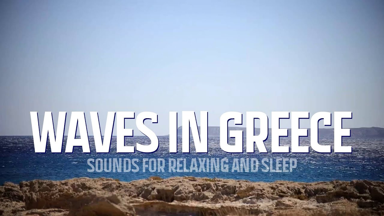 SOOTHING WAVES on the shore of Crete. (for sleep and relaxing)