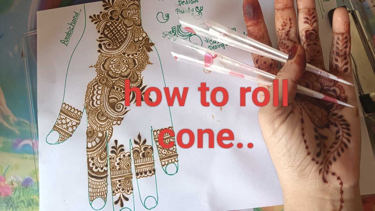 How to roll Mhendi cone..