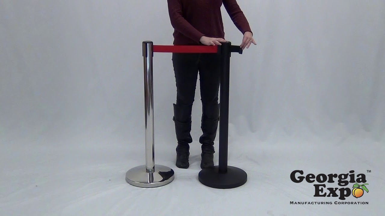Retractable Belt Barrier Stanchions Product Demo - S805 & S905 | Georgia Expo