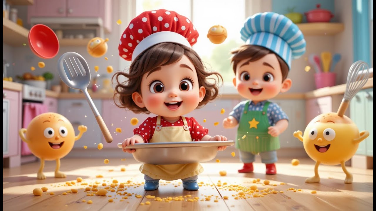 🍳 Toy Kitchen Magic Song | Baby Cooking Dance Rhyme | Fun Nursery Rhymes for Kids