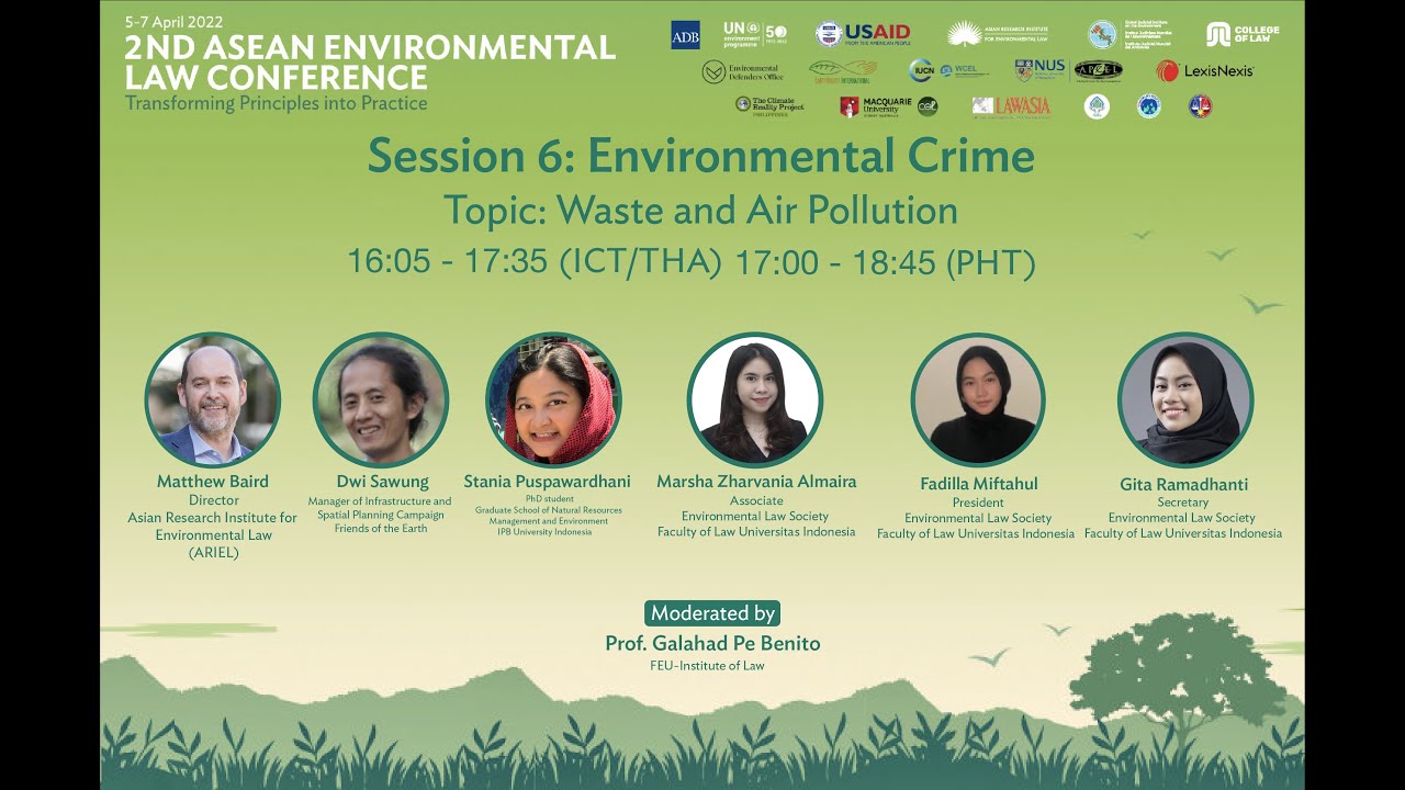 Session 6: Environmental Crime: Waste, Water and Air Pollution