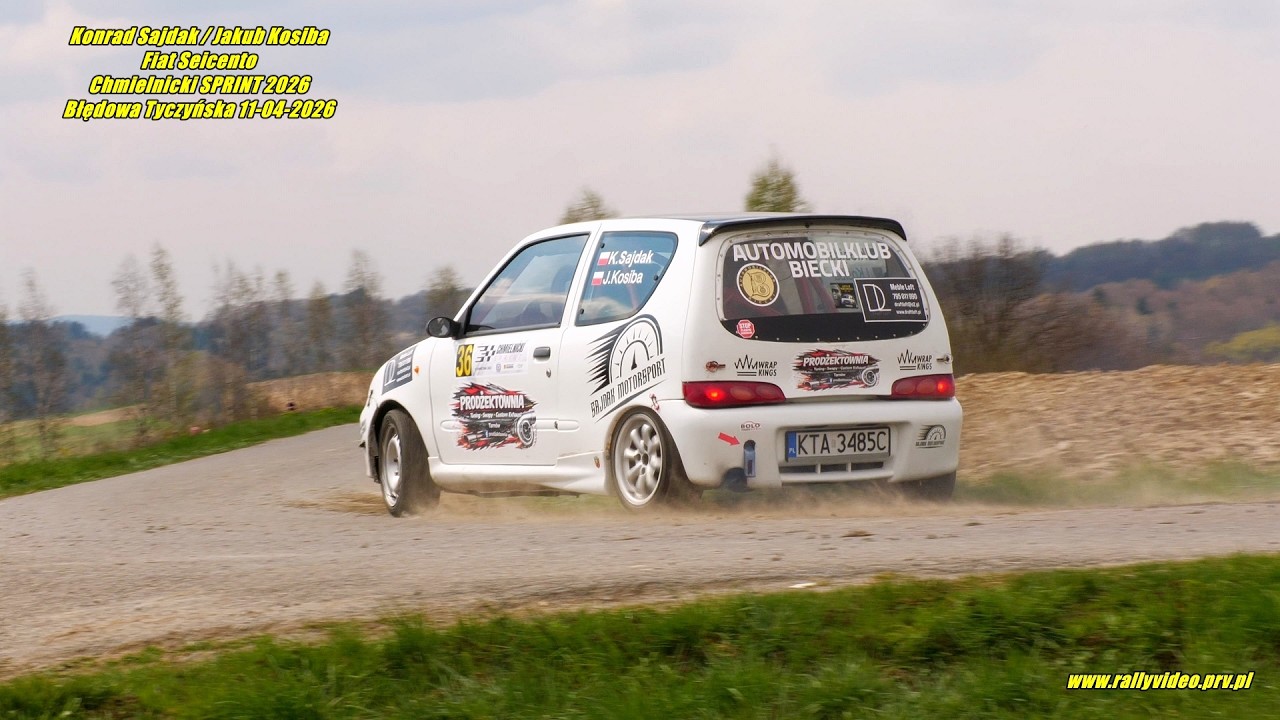 Конрад Сайдак / Якуб Косиба - Fiat Seicento - Chmielnicki SPRINT 2026 Блендова Тычиньска 04.11.2026