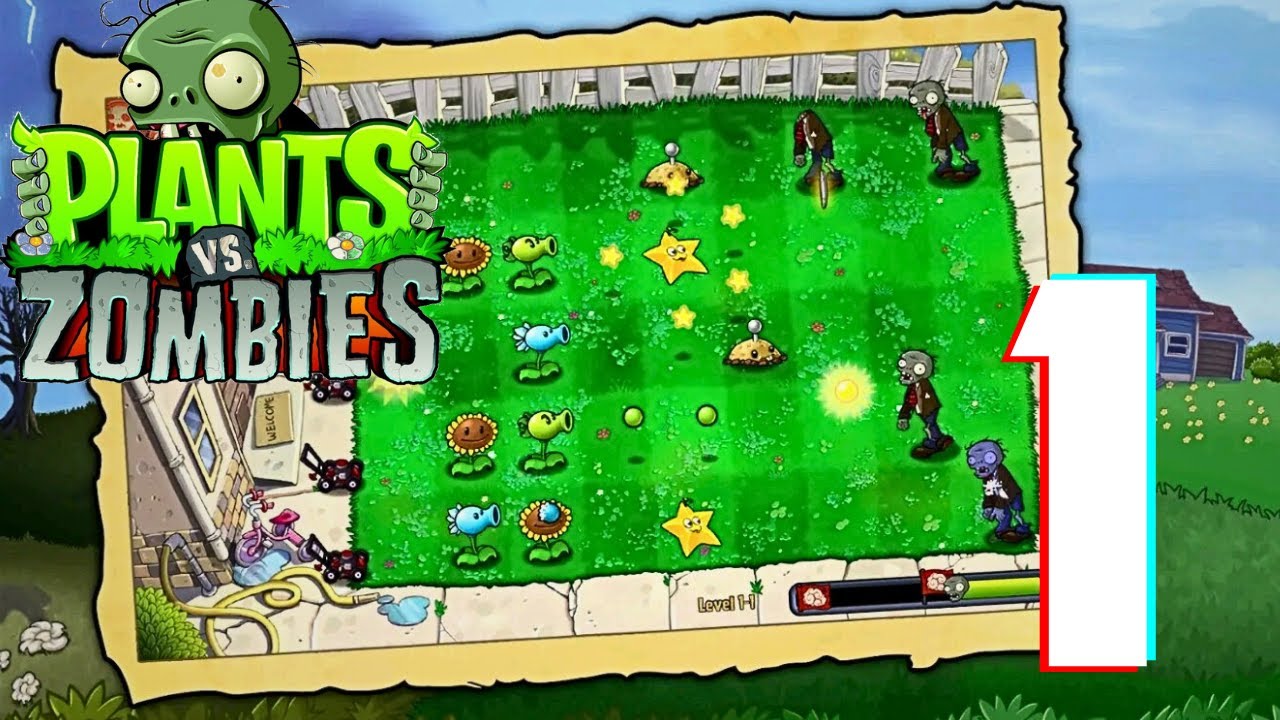 Plants vs. Zombies Classic - Gameplay Walkthrough Part 1 -  Introduction (iOS, Android)