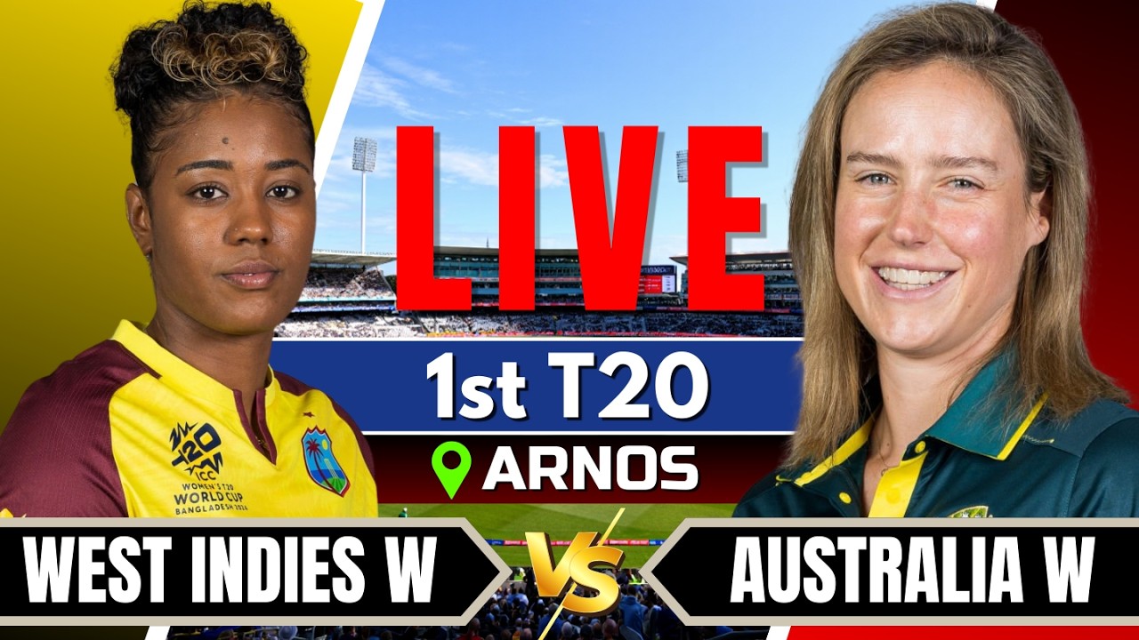 🔴Live: Australia Women vs West Indies Women | 1st T20 | Live Score & Commentary | Live cricket match