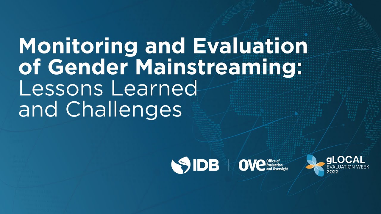 Monitoring and Evaluation of Gender Mainstreaming: Lessons Learned and Challenges - gLocal2022