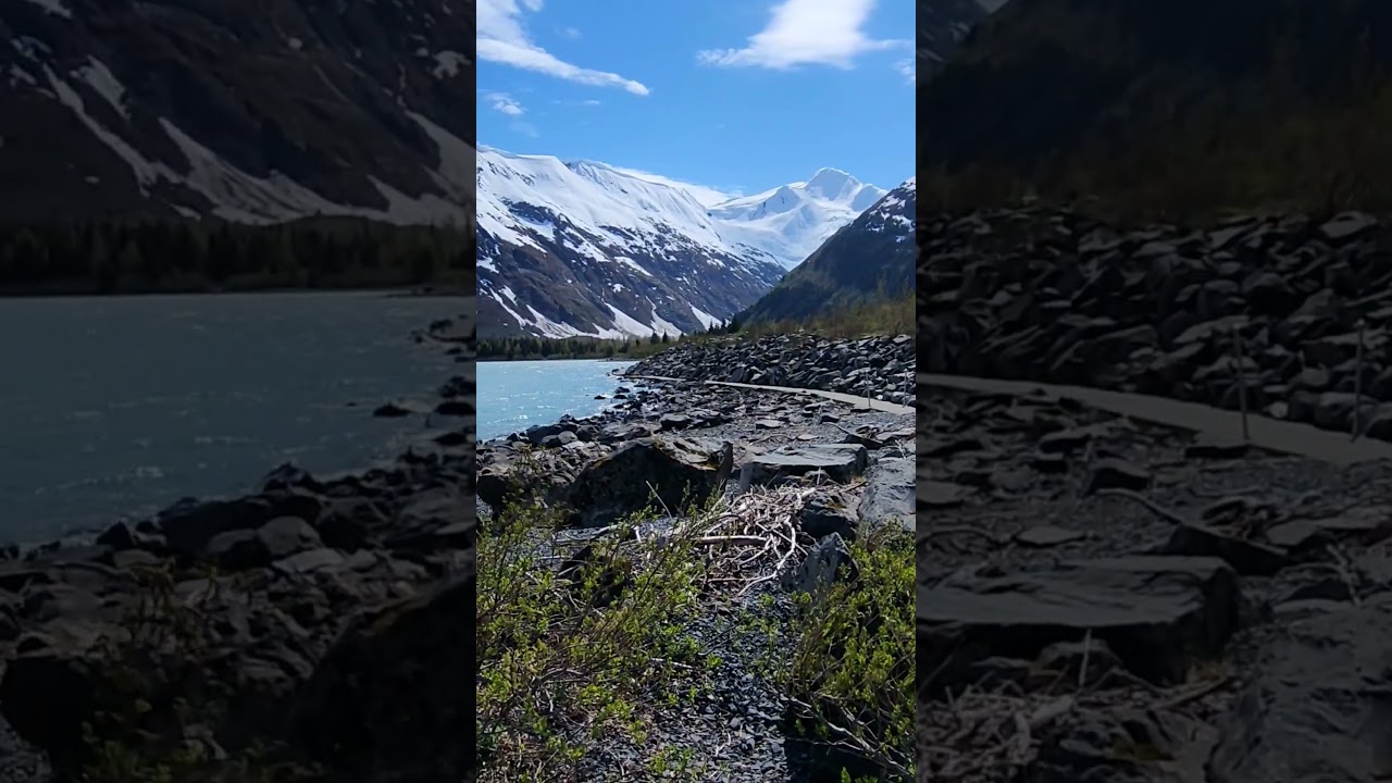Portage Lake, Alaska ##alaskascenery #alaskabeauty #alaska #roadtrip #GenX #mountains