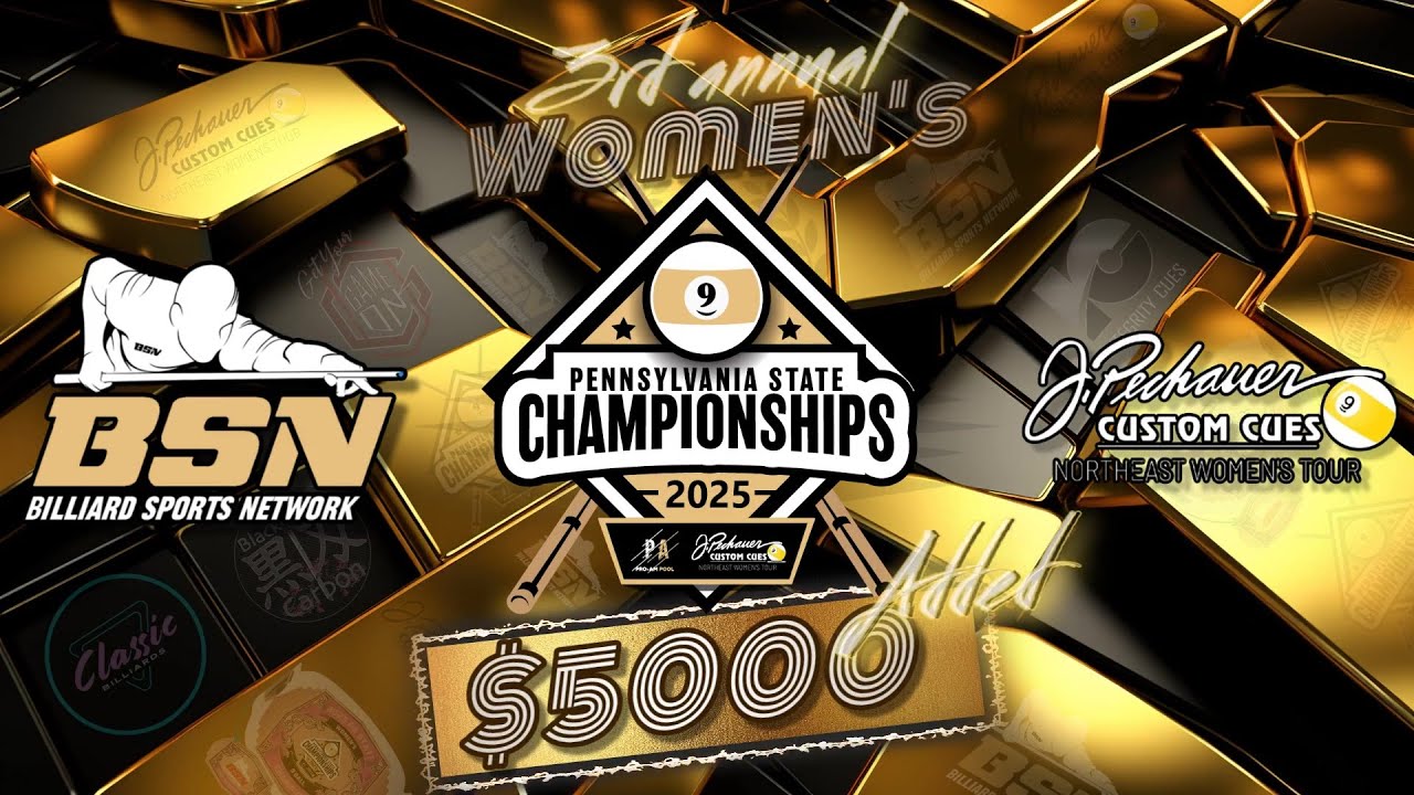 🔴 3RD ANNUAL PA STATE WOMEN'S 9 BALL CHAMPIONSHIP - DAY 1