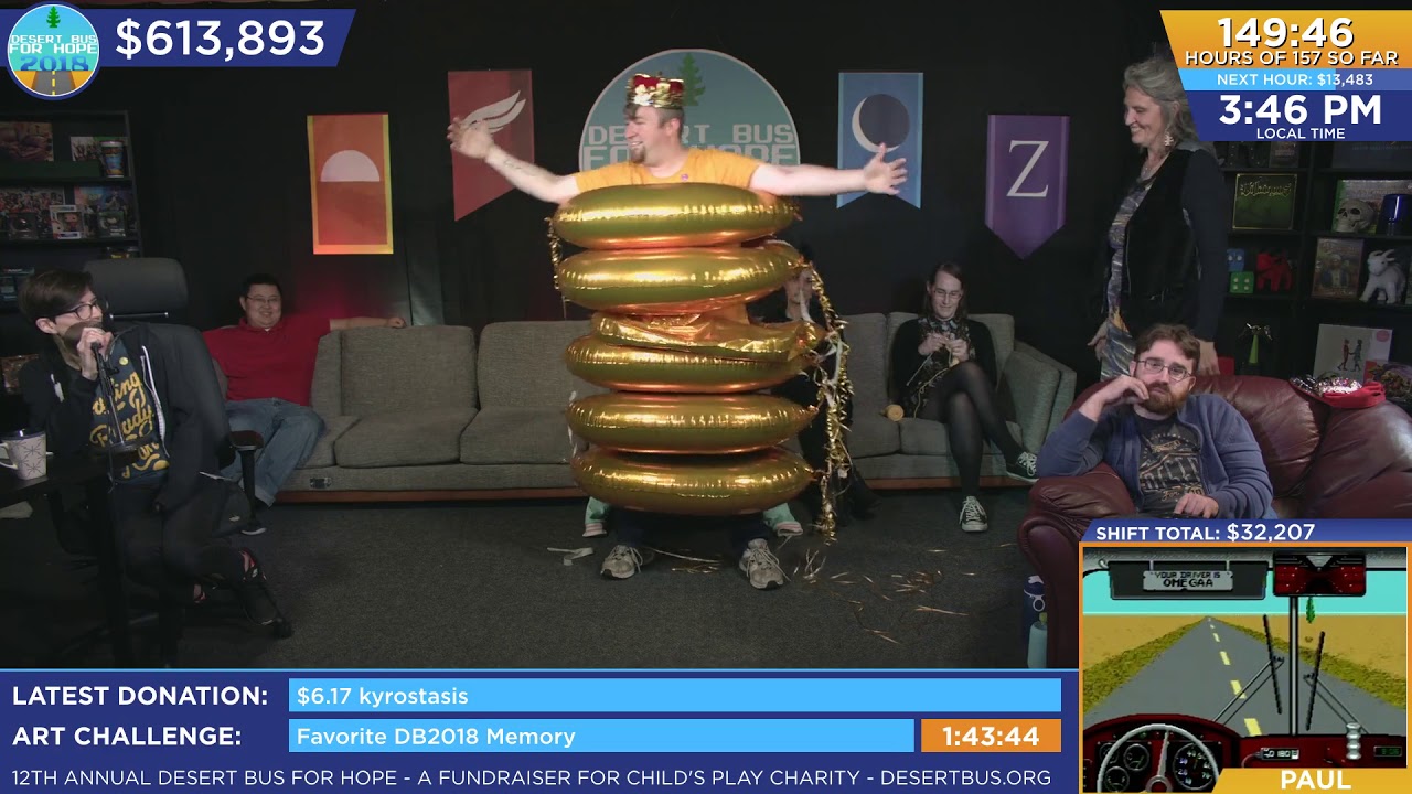 DB2018 - Putting all the zero balloons on Andrew. Two burst #HeroToZero
