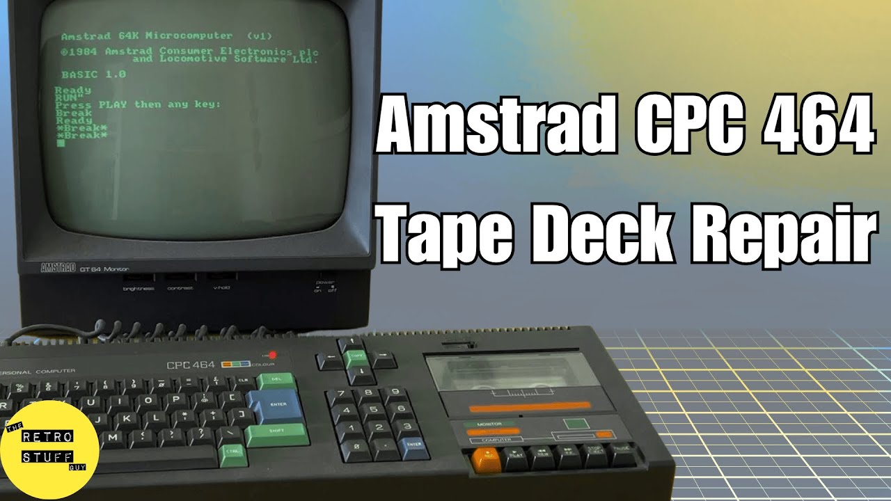 Amstrad CPC 464 Tape Deck Repair After 30+ Years!