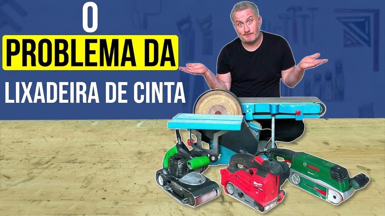 Resolvi meu perrengue com a lixadeira de cinta!