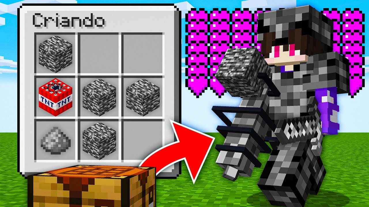 PODEMOS FAZER ITENS DE BEDROCK NO MINECRAFT