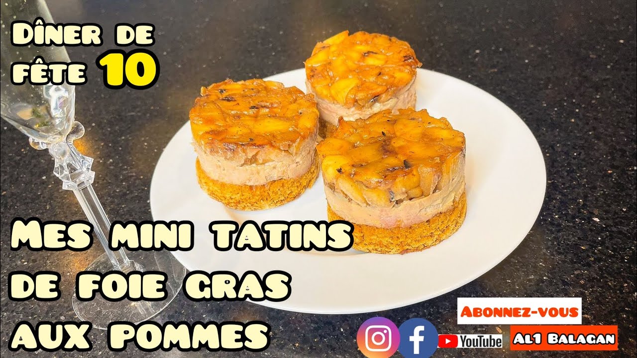 Mes mini-tatins de foie gras aux pommes