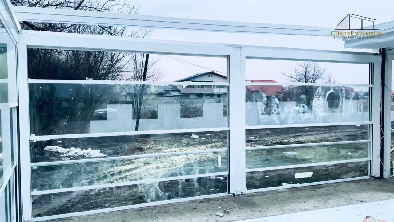 &Icirc;nchidere terase cu Ghilotina#pergole#inchideriterase#copertine#sticlaculisanta