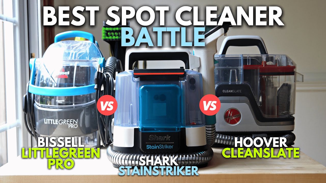 Shark StainStriker vs Bissell Little Green Pro vs Hoover CleanSlate + CARPET TESTS
