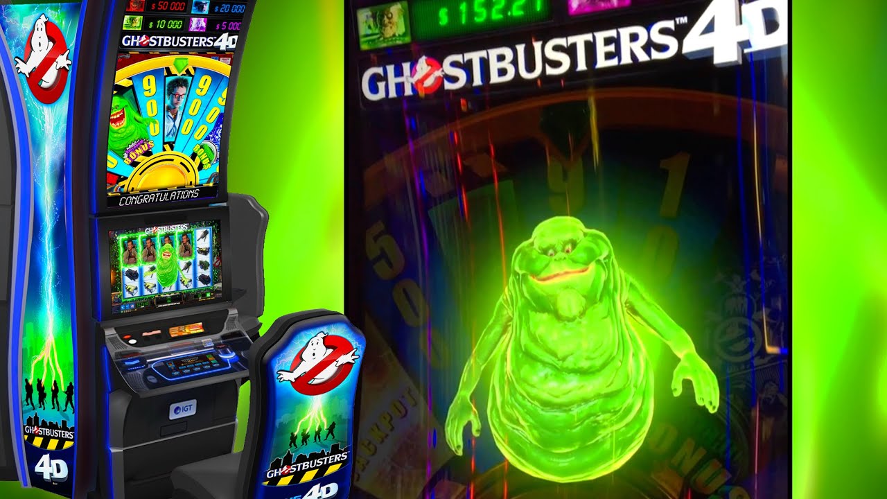 GHOSTBUSTERS 4D: Video Slots by IGT, 3D Paranormal Gameplay, Slimer, Supernatural Jackpots | JAWS