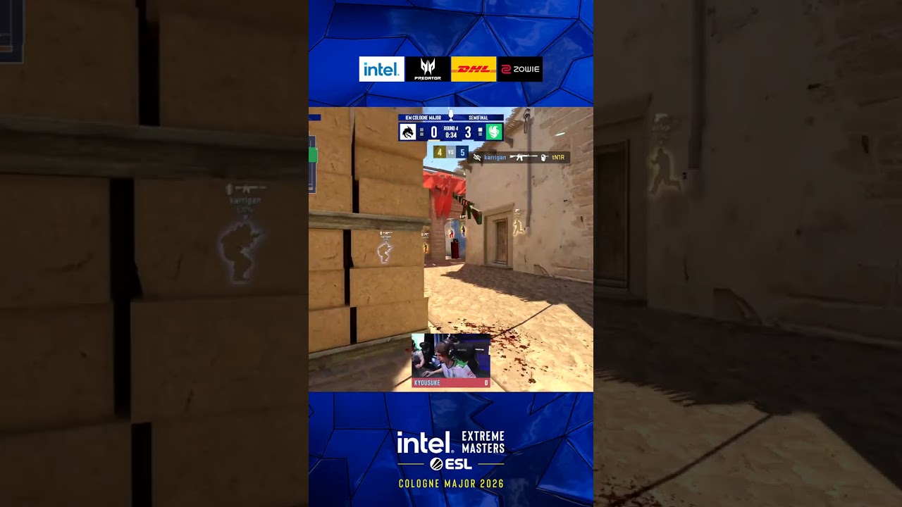 Four Enemies Down To karrigan #esl #colognemajor #cs2