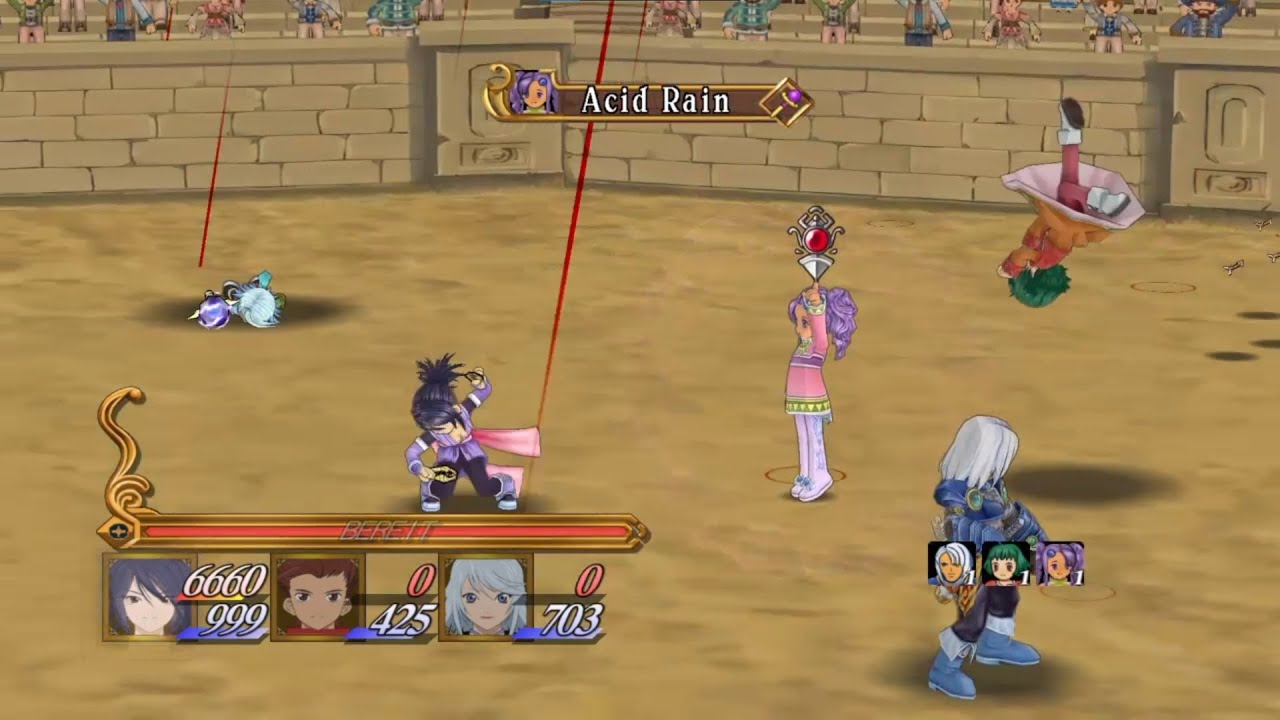 Tales of Symphonia R (PS4) - Sheena vs Garr, Farah & Meredy [no items]
