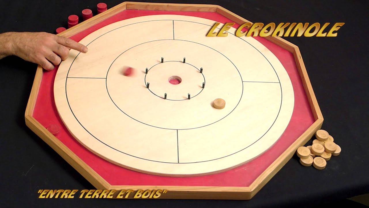 Entre Terre et Bois, jeux de société en bois et terre par Marc Gianferrari : Le Crokinole