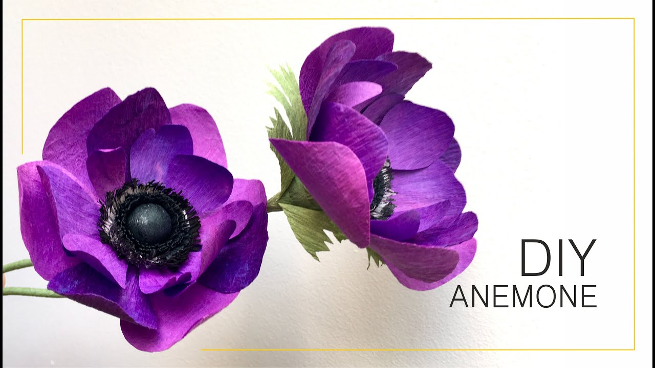How to make ANEMONES from crepe paper