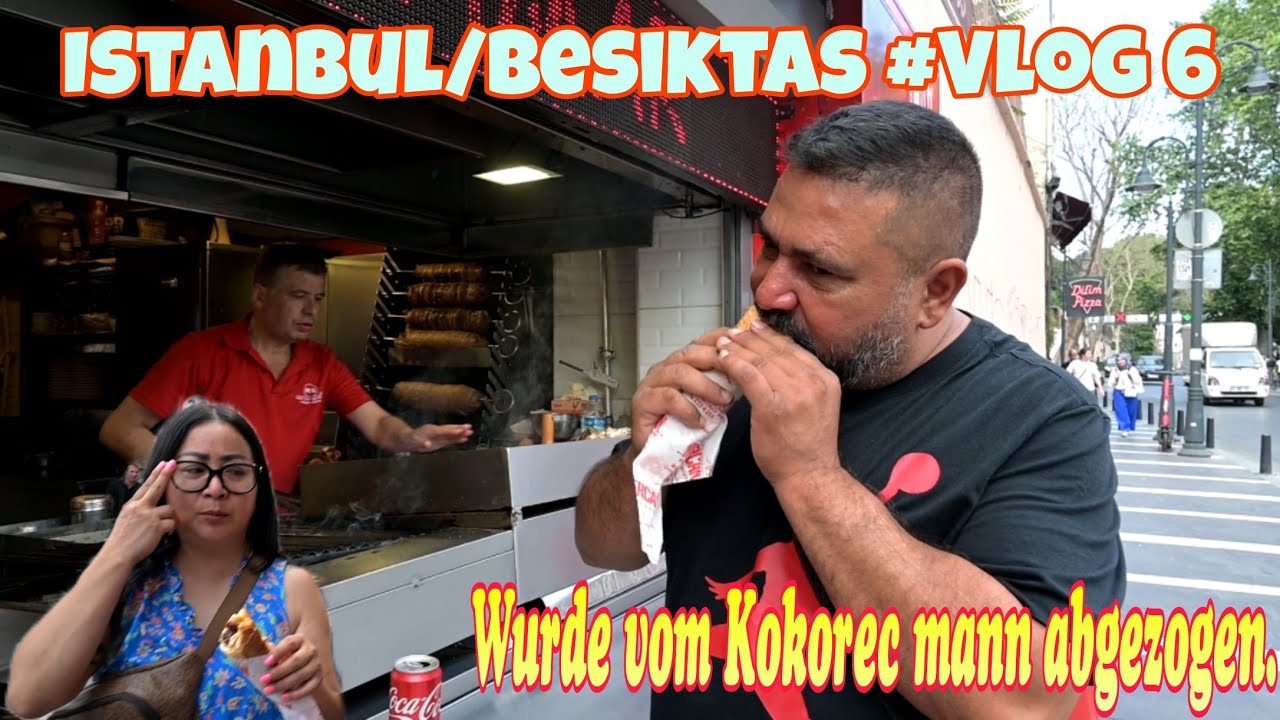 Istanbul/Besiktas, Kokorec mann hat mir gegeben. Dumanis geben..#Vlog