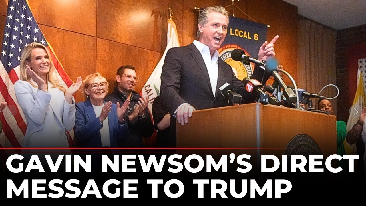 Gavin Newsom LIVE: California Governor Sends Big Message to Donald Trump | US News | Democrats | GOP