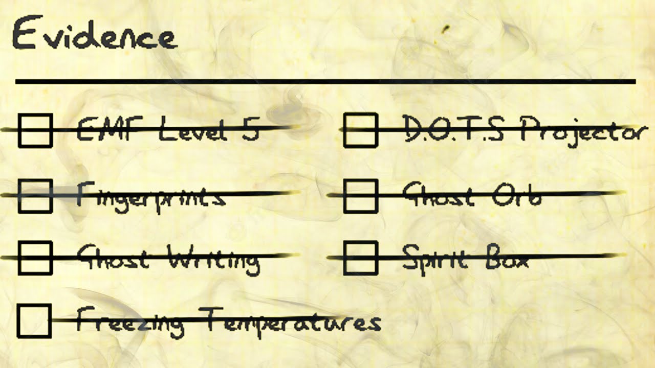 Complete No Evidence Guide | Phasmophobia