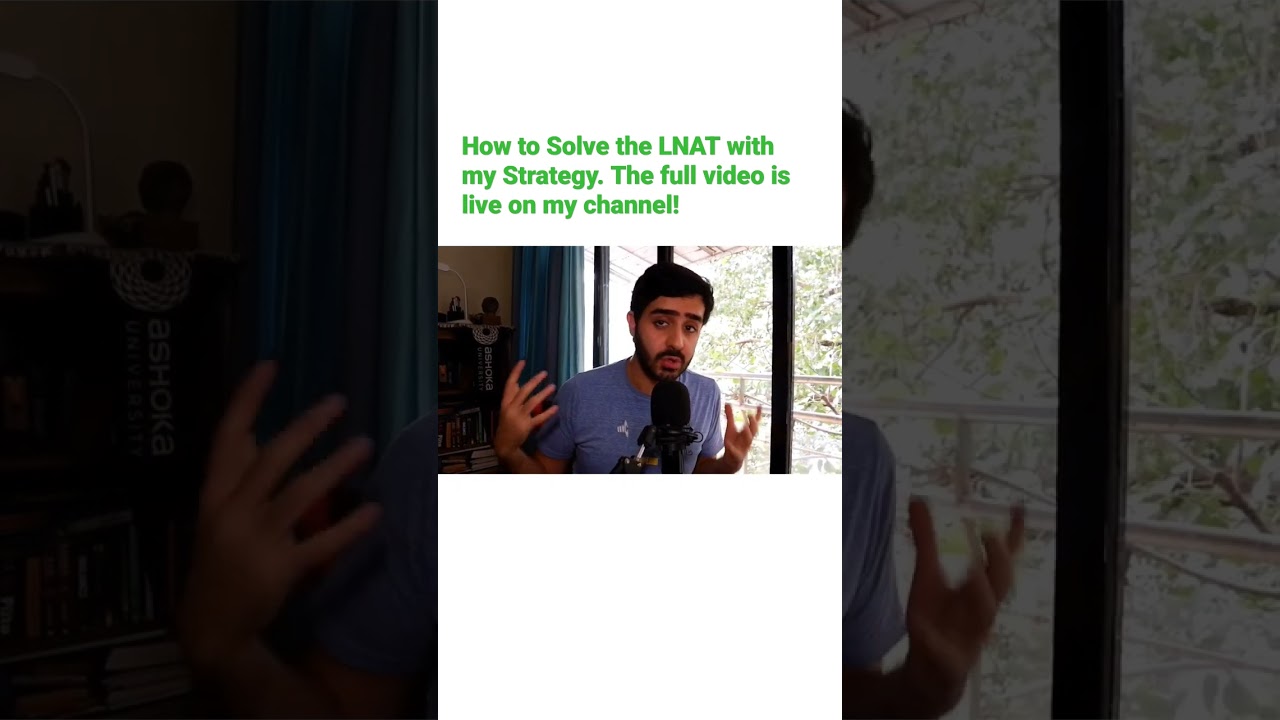 How to Solve the #LNAT! My Strategy!