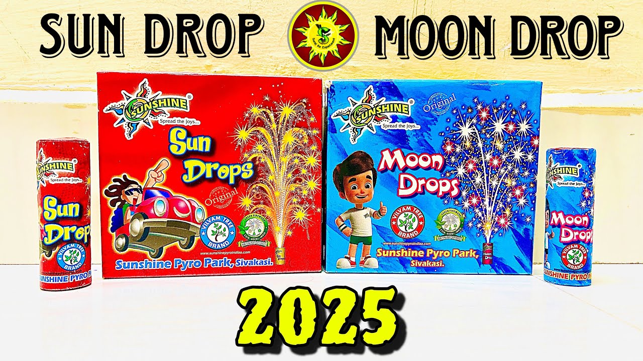 Sun Drop + Moon Drop | Sunshine Fireworks | Crackers Testing Video 2025 | Suraj ke Experiment 