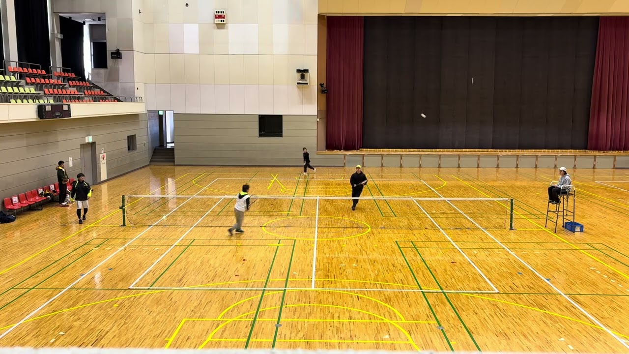 ソフトテニス　仙南市町対抗戦　小松・倉本（岩沼STC）　vs    角田市A