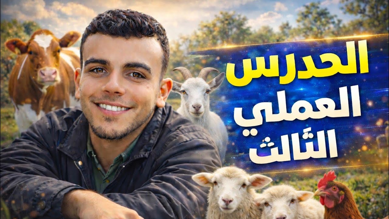 السيكشن الثالث اساسيات انتاج حيواني فرقه اولي جامعه شمس ☀☘️