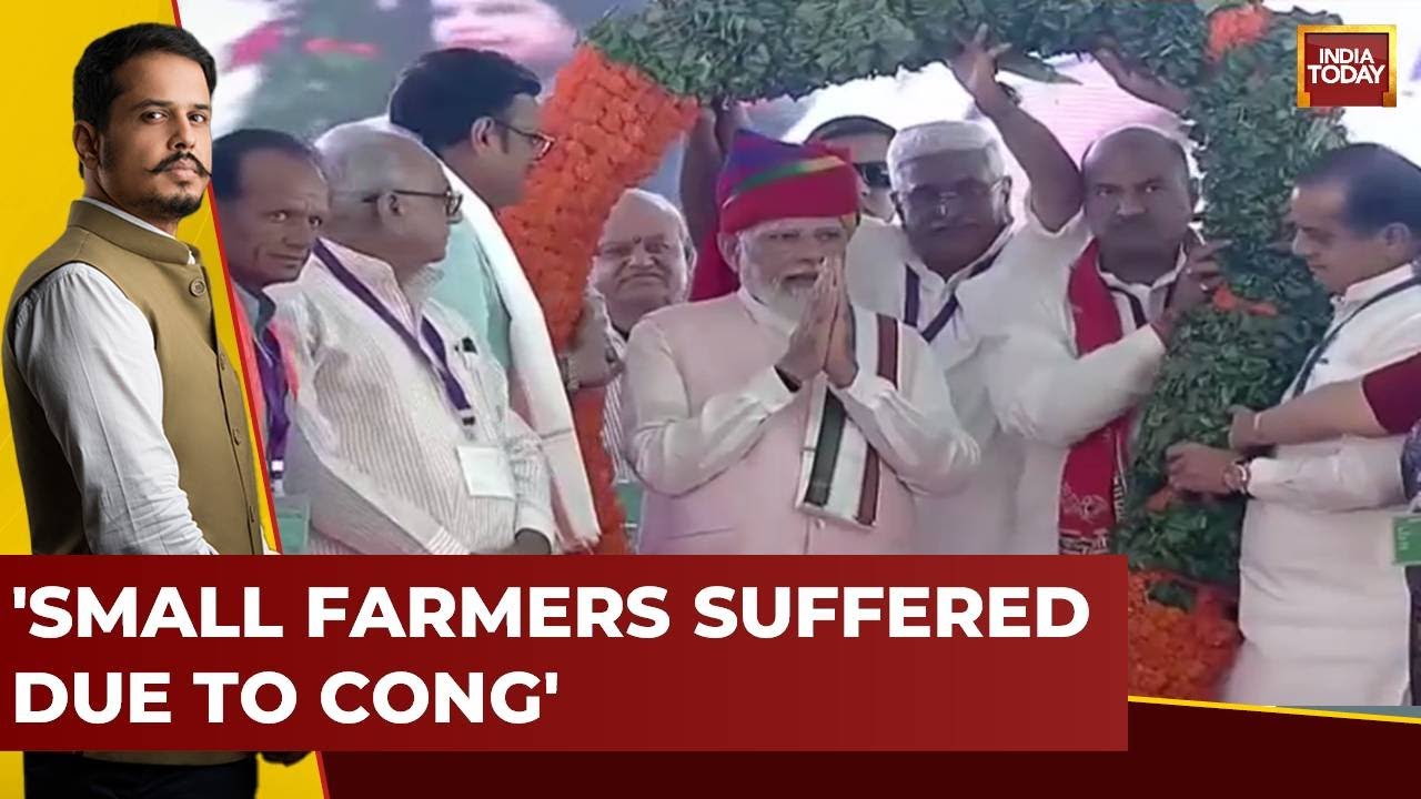 PM Modi Lashes Out At Congress In Rajasthan Rally, Says 9 Years Of BJP-led Govt Dedicated To People