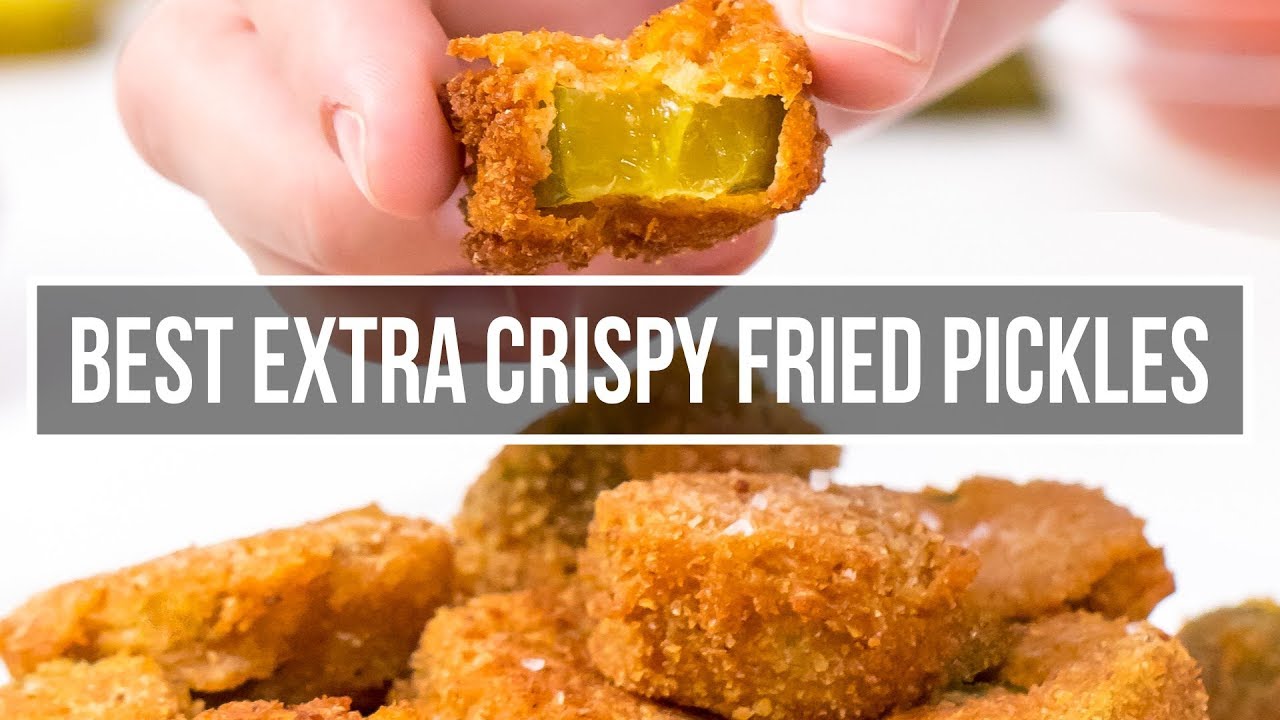 The best extra crispy fried pickles
