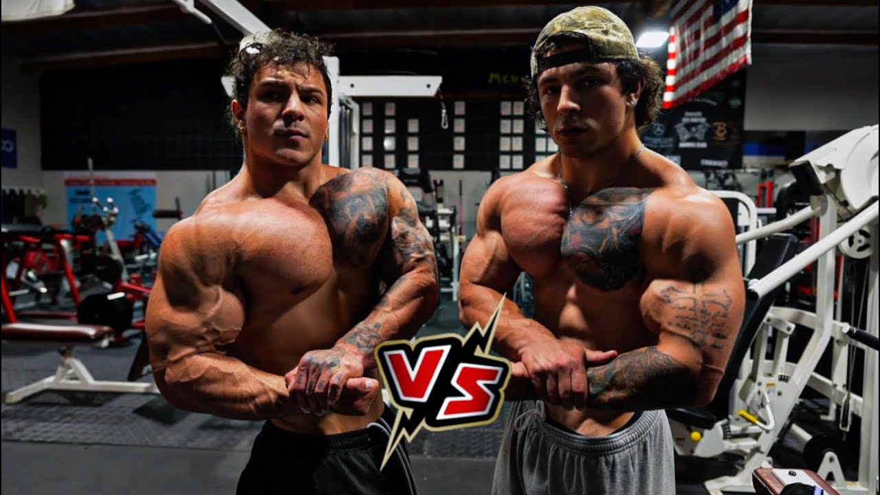 WHO’S THE STRONGER TWIN? Chest day