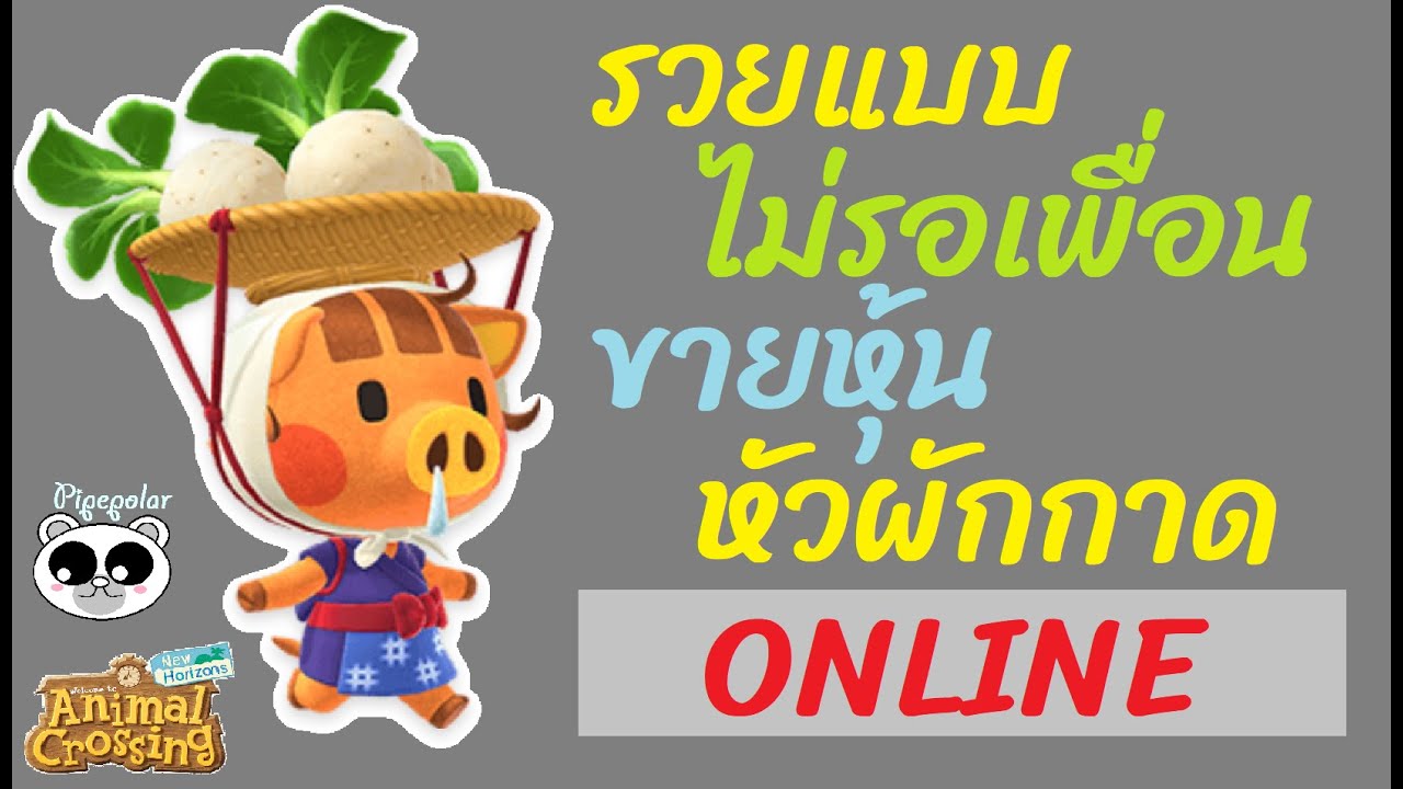 Animal Crossing New Horizons วิธีหาเงิน ขายหุ้นหัวผักกาด ผ่านเว็บไซต์