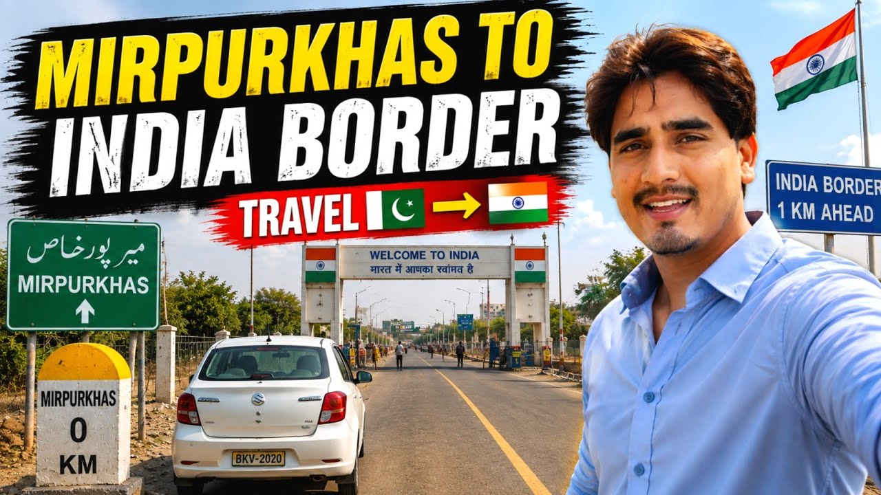 Mirpurkhas to India Border 🇵🇰🇮🇳 | Pakistan to India Border Road Trip | Haresh Rathor Vlogs